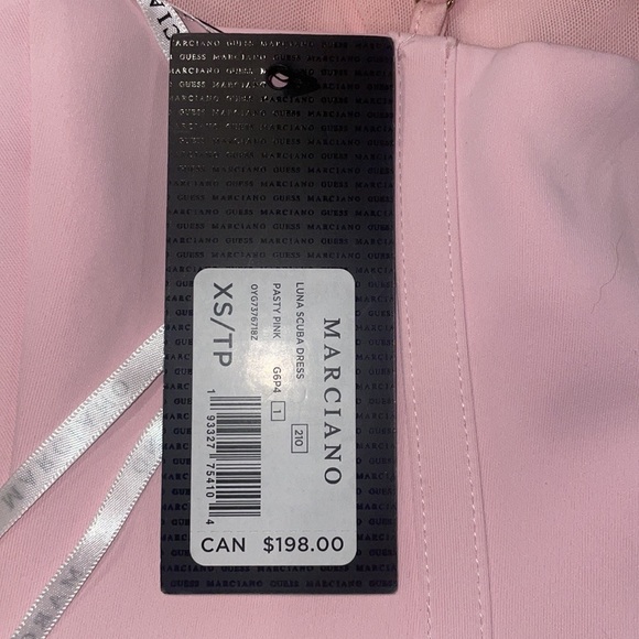 Marciano Luna Scuba Dress in Pasty Pink XS NWT - Picture 9 of 9